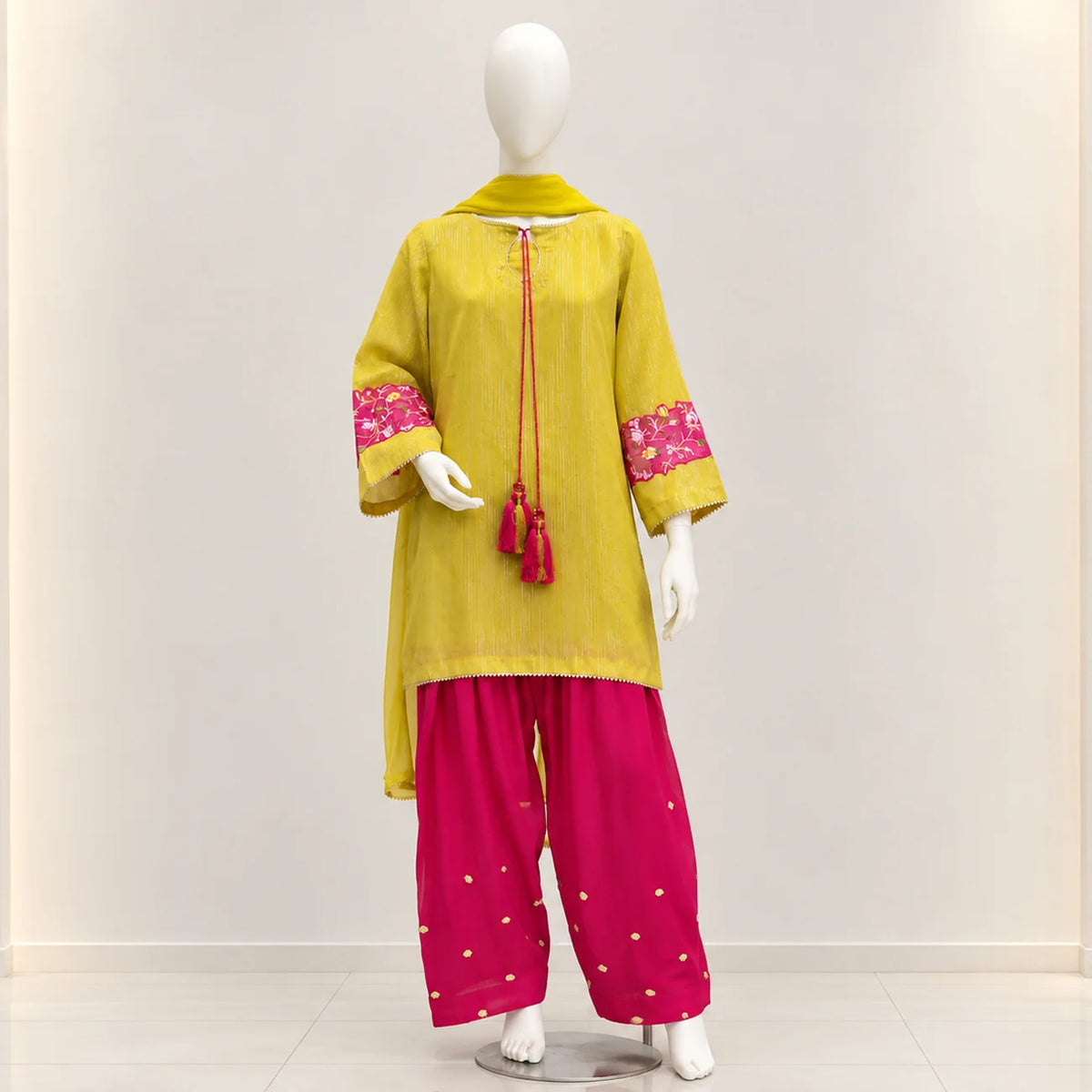 Pink & Mustard Charm